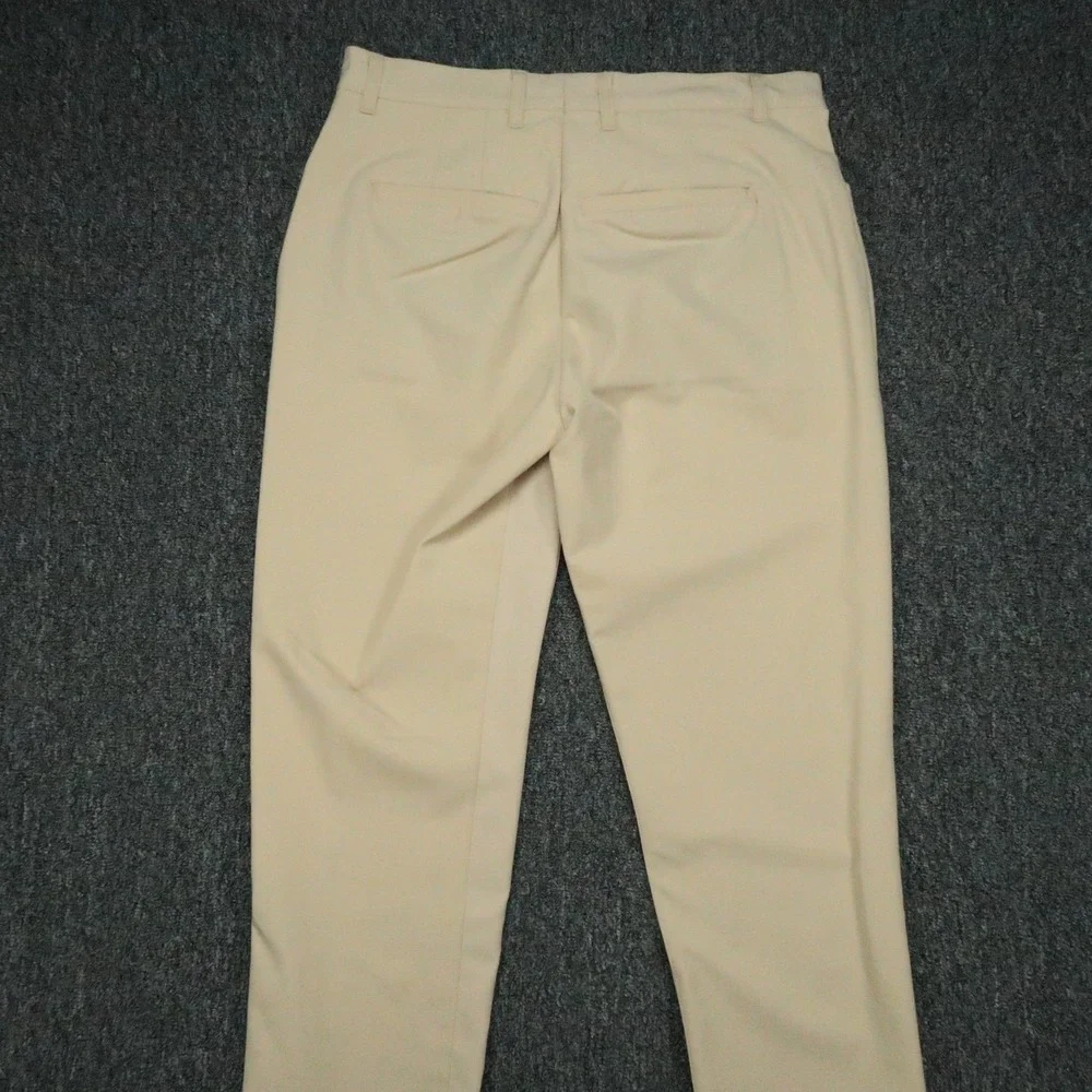 State & Libert Pants Mens 33x30 Beige Straight 5 Pocket Stretch Golf Performance